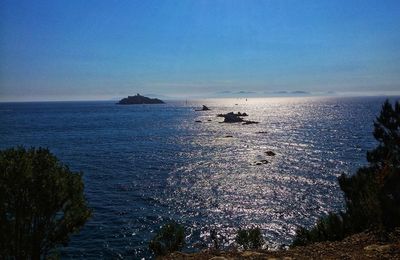 Scenic view of sea against sky