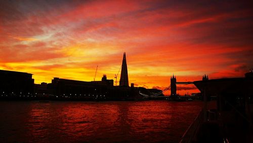 River at sunset