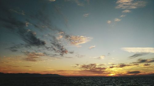 Scenic view of sky during sunset