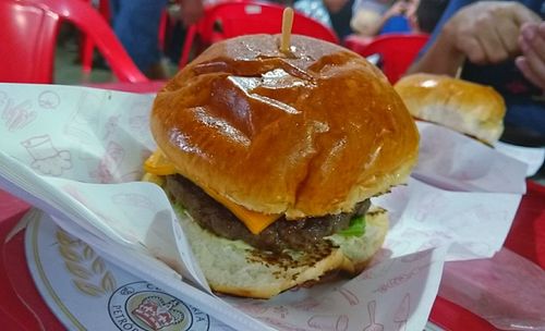 Close-up of served food