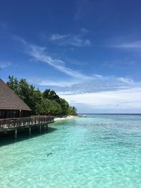 Scenic view of sea against sky