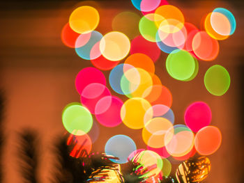 Defocused image of lights