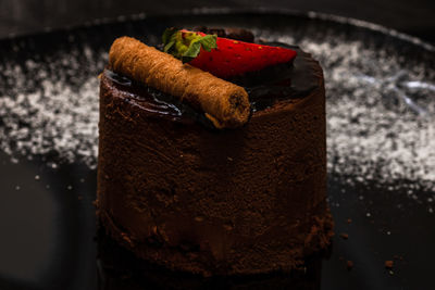 Close-up of dessert