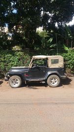 Vintage car on street