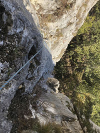 Close-up of rock formation on land