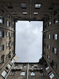 Low angle view of buildings against sky