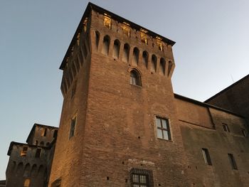 Low angle view of historical building against sky