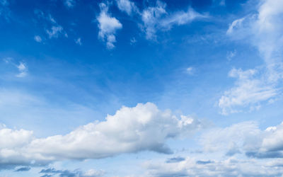 Low angle view of clouds in sky