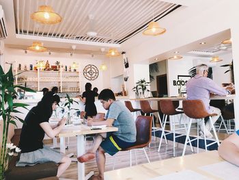 People in restaurant