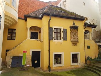 Exterior of residential building