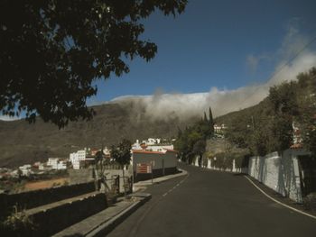 Road leading towards village