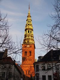 Low angle view of clock tower