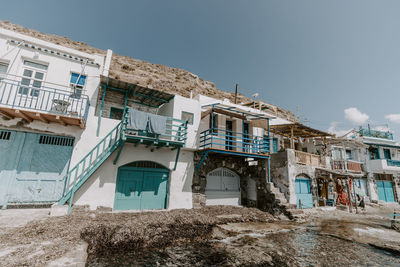 Low angle view of buildings against sky