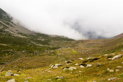 Scenic view of landscape against sky