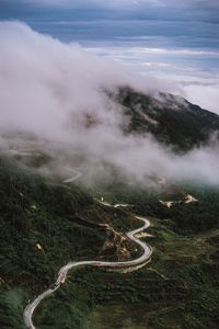 Scenic view of mountain landscape