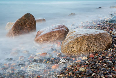 Rocks on beach