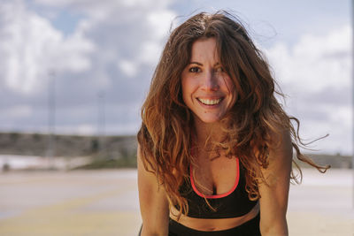 Portrait of a smiling young woman