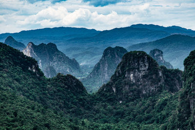 Mountain range new phong nha vietnam