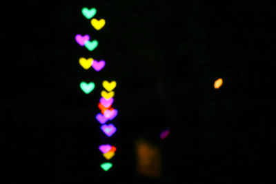 Defocused lights at night