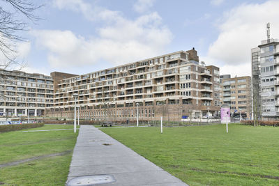 Buildings in park