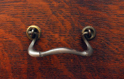 Close-up of door handle