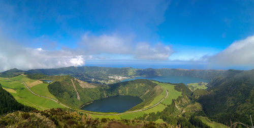 Panoramic view of landscape against sky