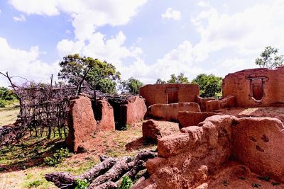 Old ruins against sky