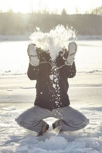 Man in snow