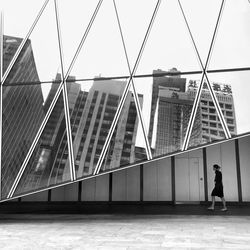 Low angle view of modern building