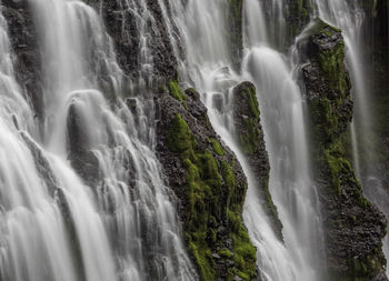 Scenic view of waterfall