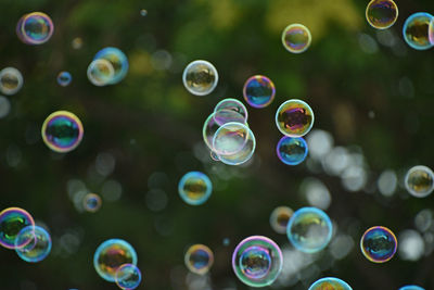 Close-up of bubbles