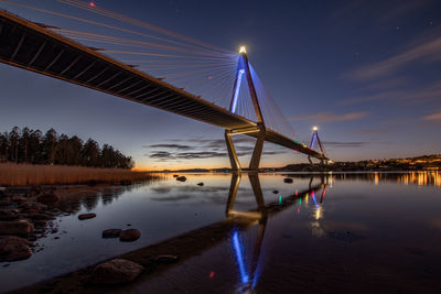 Uddevalla bridge in the evening