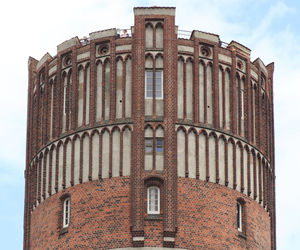 Low angle view of historic building against sky