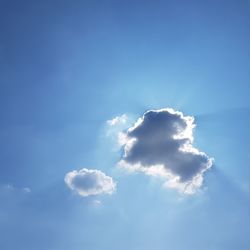 Low angle view of clouds in sky