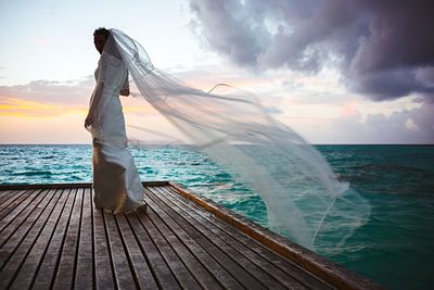 Woman on beach