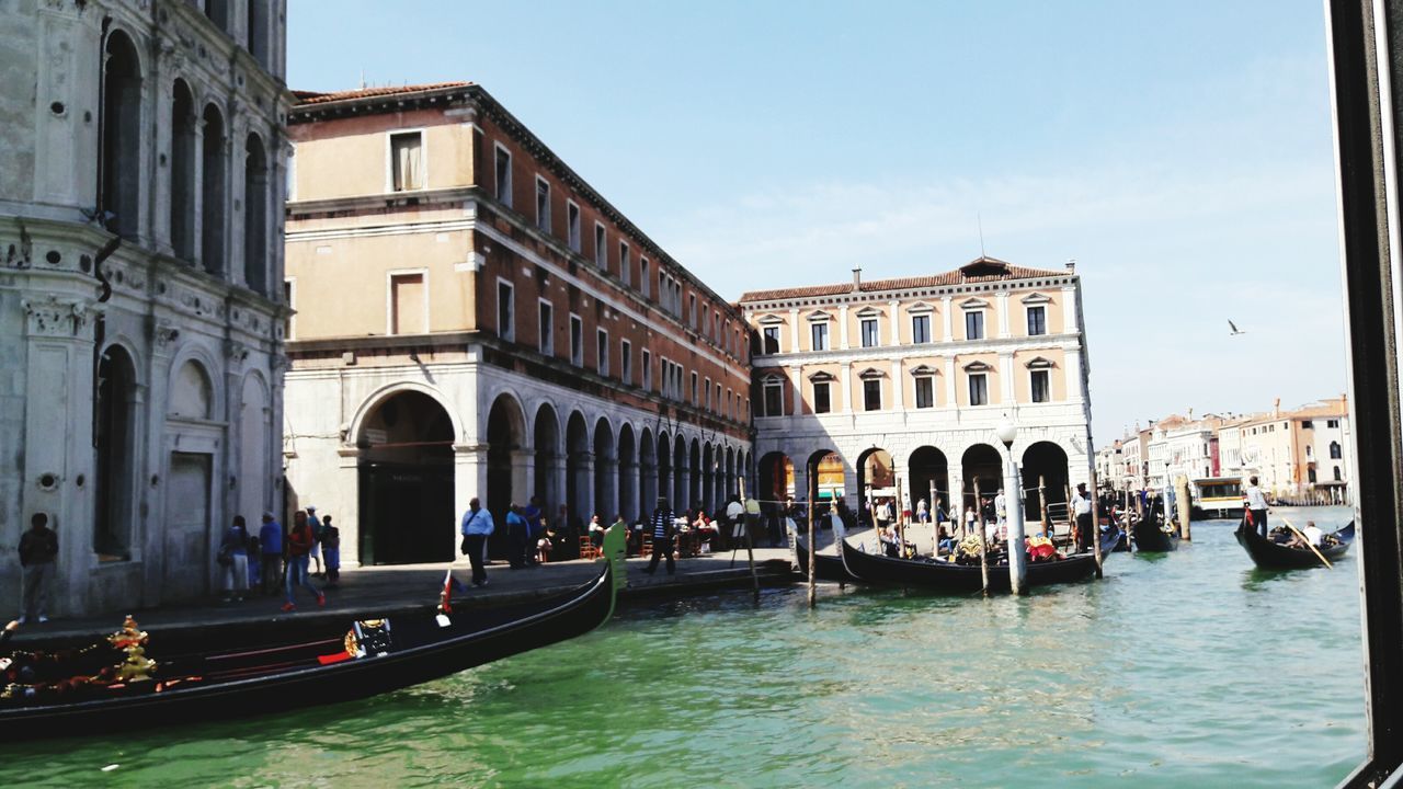 VIEW OF BOATS AT CANAL