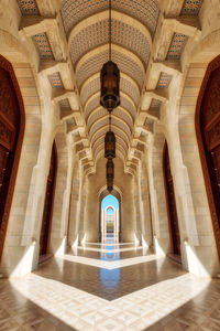 Corridor of historic building