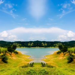 Scenic view of landscape against sky