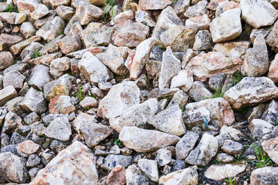 Full frame shot of stones