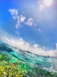 Scenic view of sea against sky