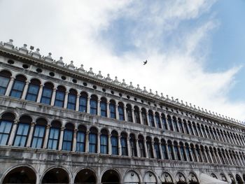 Low angle view of historic building against sky
