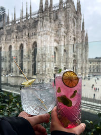 Terrace by the milan duomo