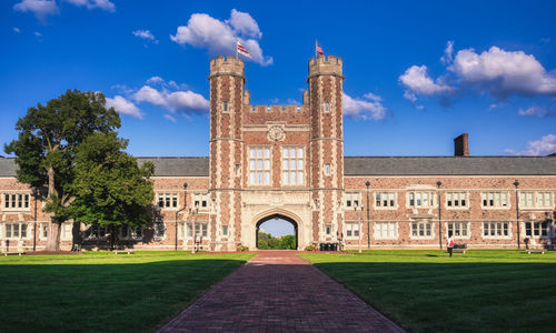 View of historic building against sky