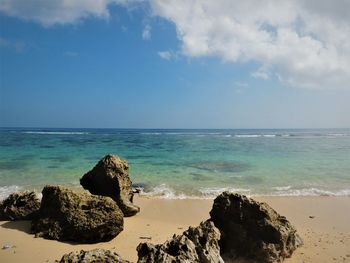 Scenic view of sea against sky