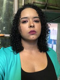 Portrait of a beautiful young woman