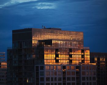 View of building against cloudy sky