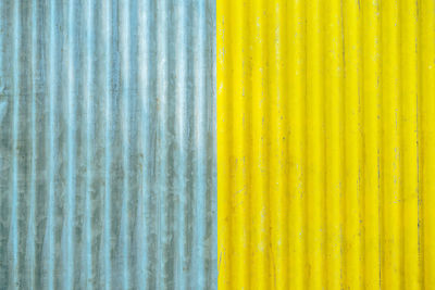 Detail shot of yellow wall