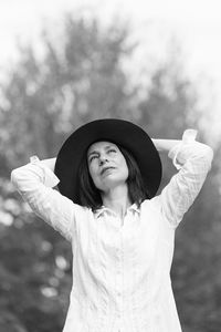 Woman  in an autumnal park