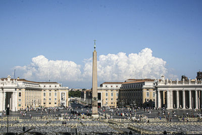 Buildings in city against sky. piazza san pietro. vatican city. rome, italy 2013