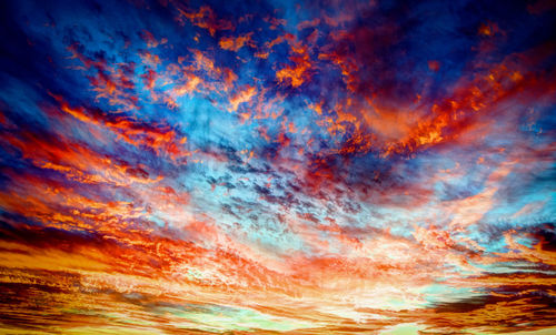 Low angle view of cloudy sky